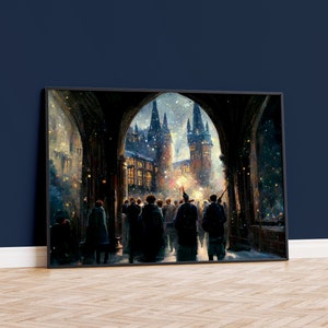 Farewell to Professor Umbridge at Magical School Premium Matte Paper Poster, Illustration, Wall Art, Art Print, Wall Decor, Home Decor
