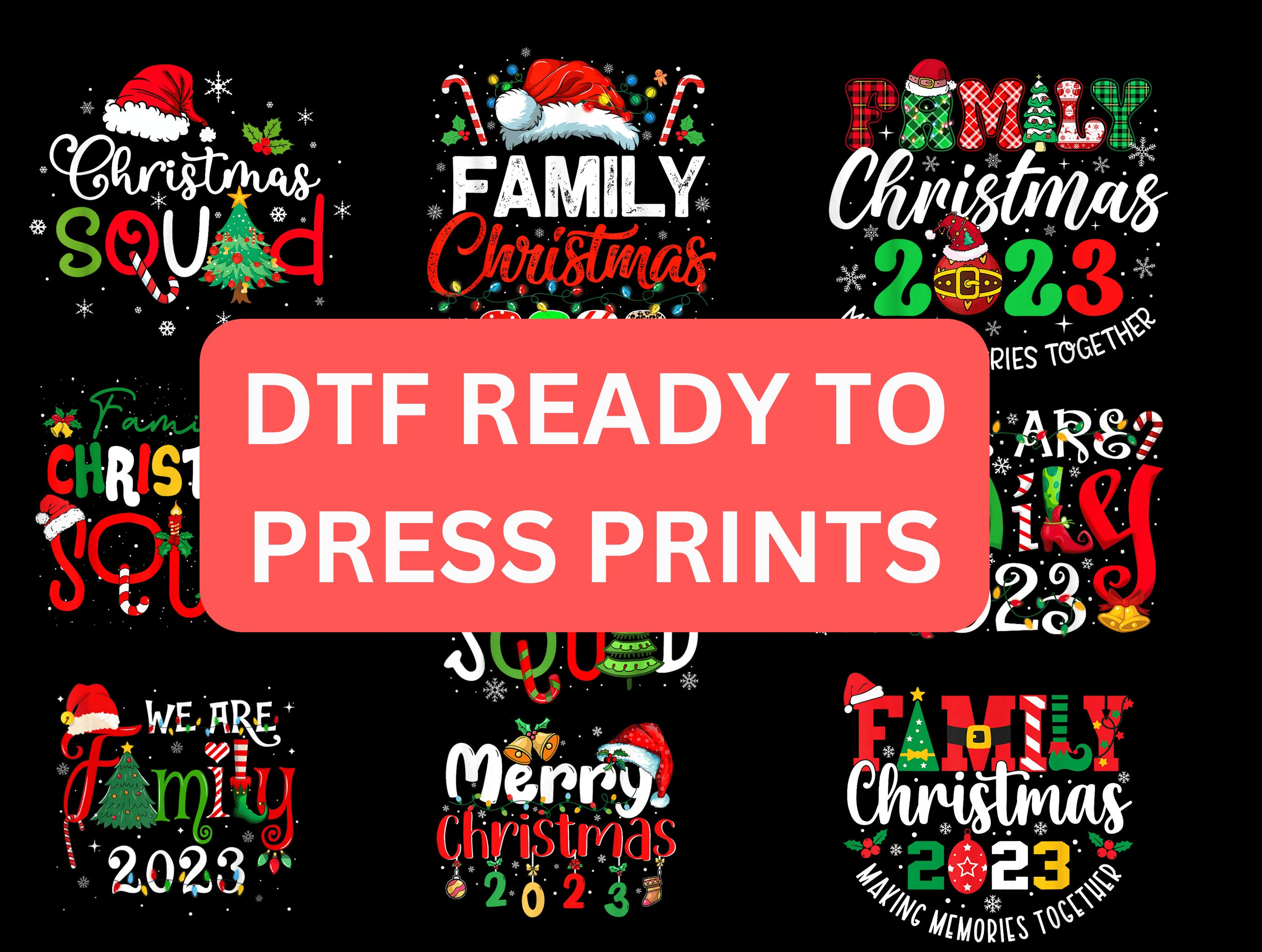 We now have over 175+ DTF transfers for the holidays, with over 50