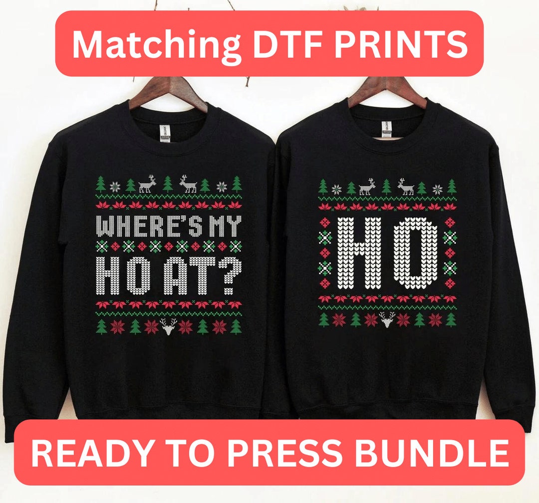 Funny Couples Christmas DTF, Couples Matching Christmas DTF, Where My ...
