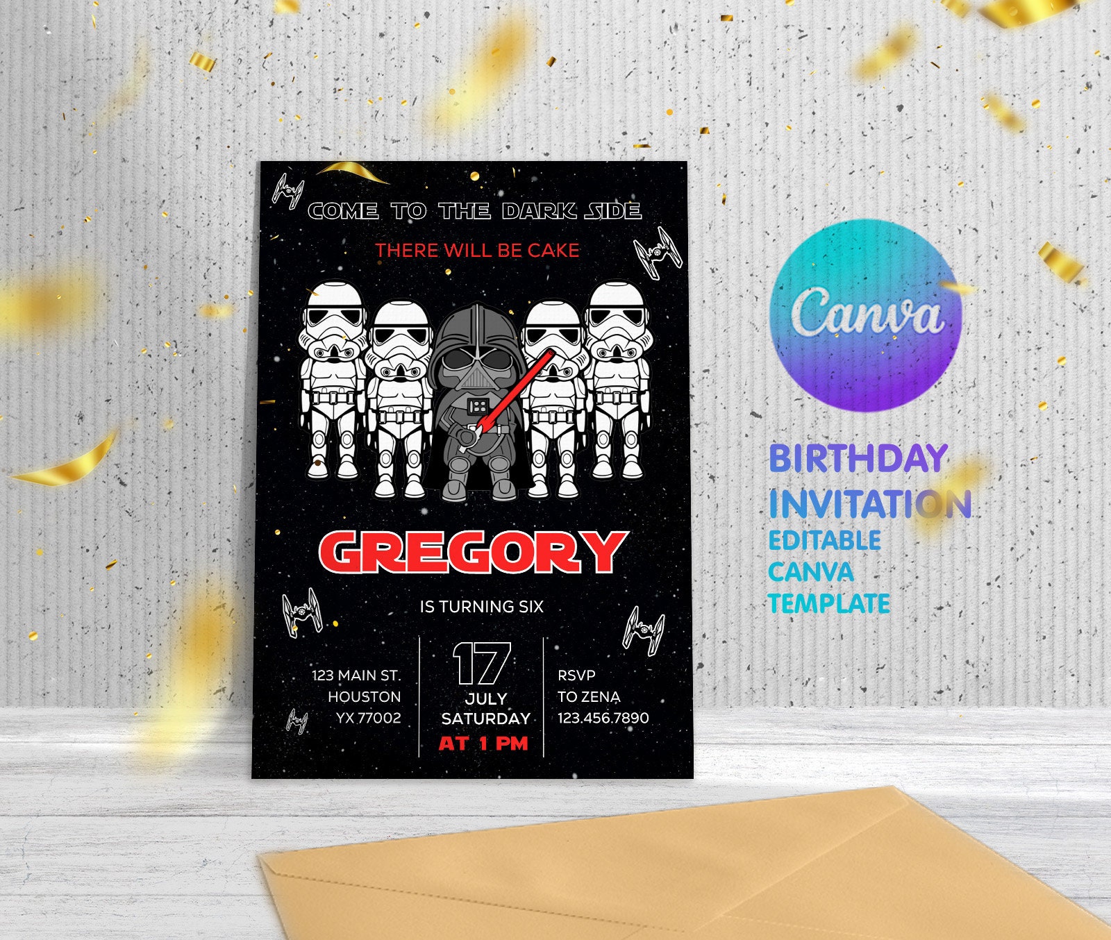 Star Wars Invitation, Instant Download Stormtrooper Invitation ...
