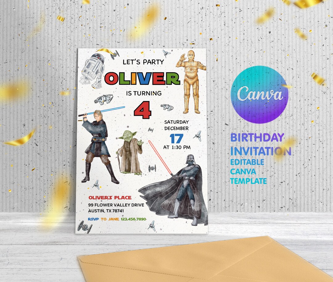 Star Wars Invitation, Instant Download Stormtrooper Invitation ...