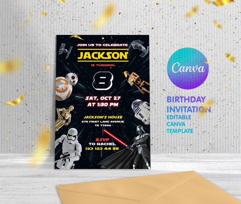 Star Wars Invitation, Instant Download Stormtrooper Invitation ...