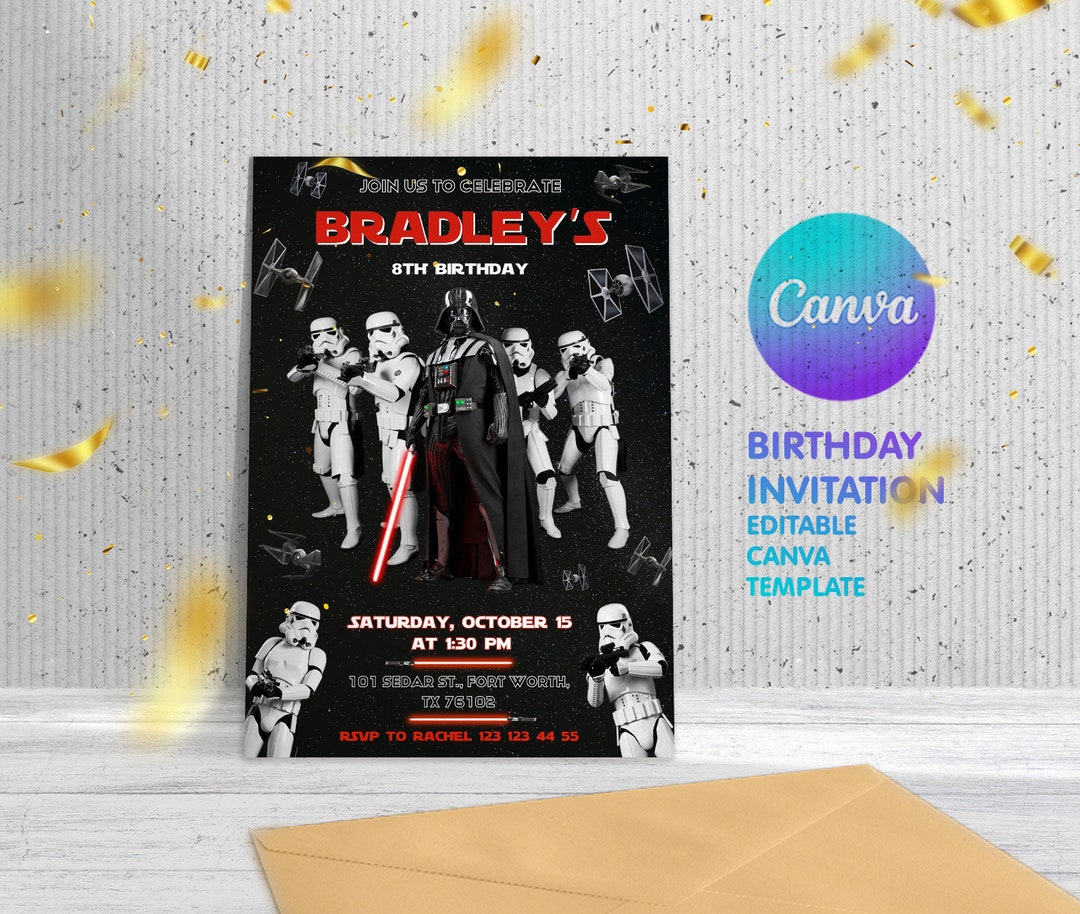 Star Wars Invitation, Instant Download Stormtrooper Invitation ...