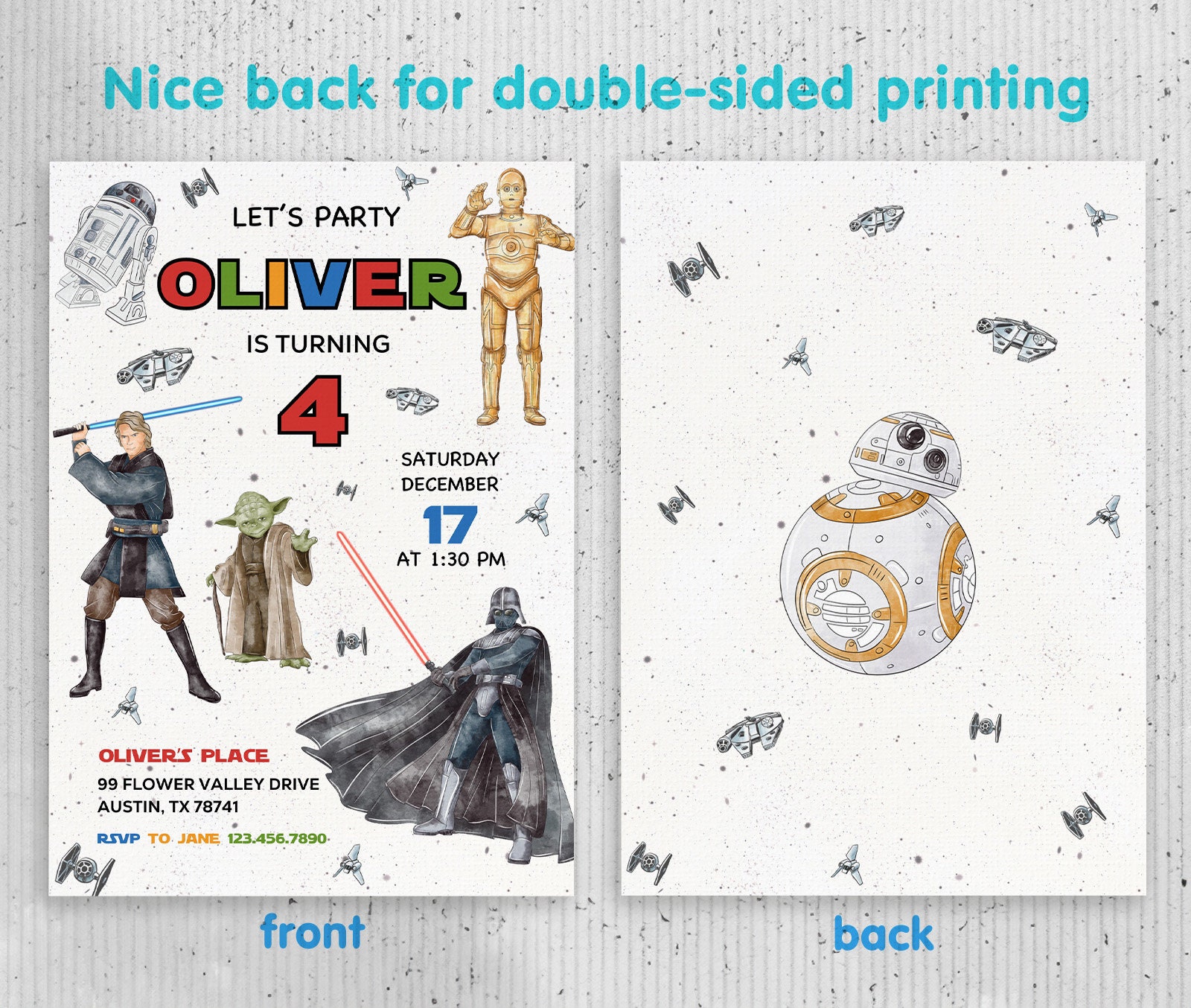 Star Wars Invitation, Instant Download Stormtrooper Invitation ...