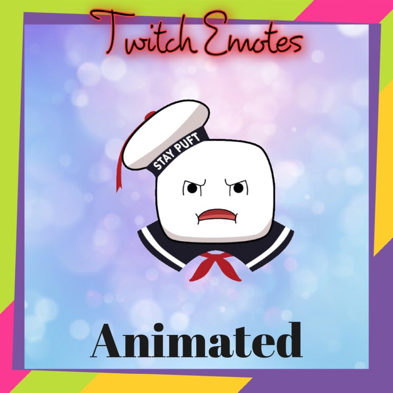 Angry Puft Marshmallow Man Animated Emotes, Twitch Emotes, Cool Emotes
