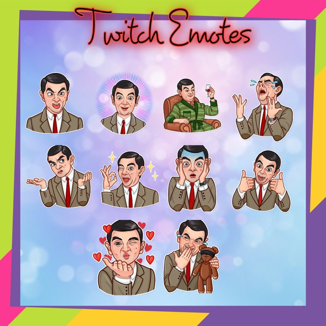 Mr Bean Emotes Twitch Emotes Discord Emotes Streamer Etsy Canada