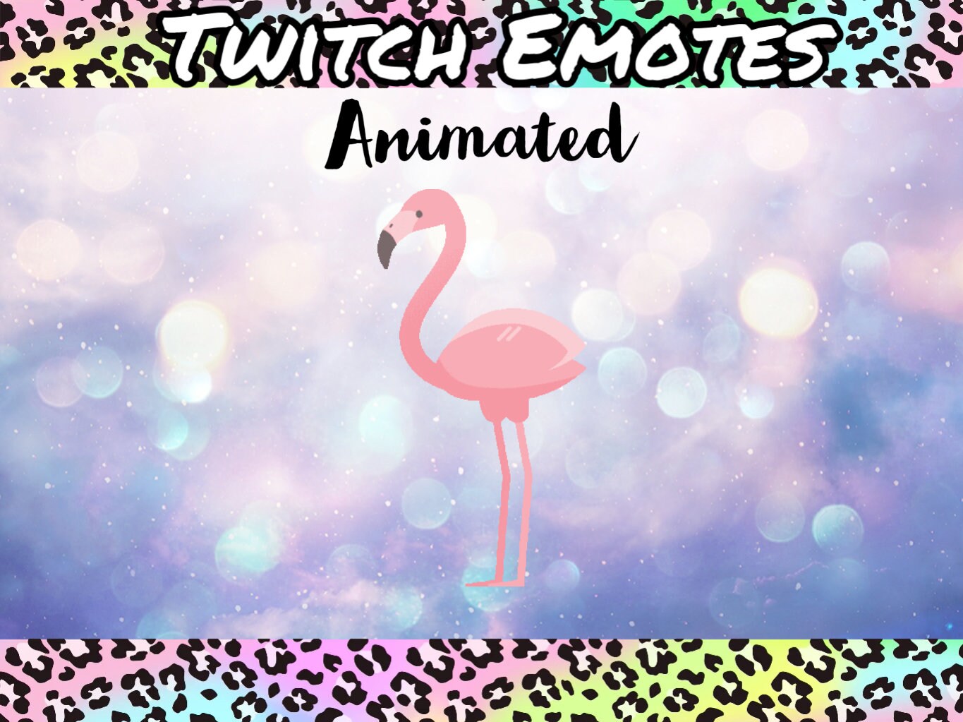 Dancing Bop Flamingo Animated Emotes, Twitch Emotes, Cute Emotes
