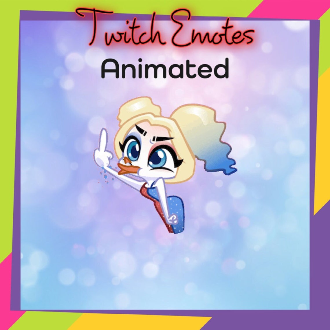 Animated Harley Finger Emote, Twitch Emotes, Cute Emotes, Discord