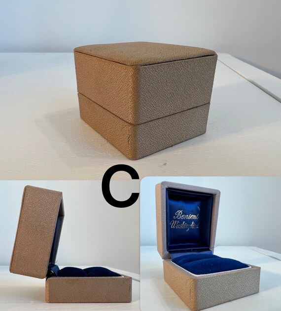 Vintage Leather Ring/Presentation Boxes - unique … - image 6