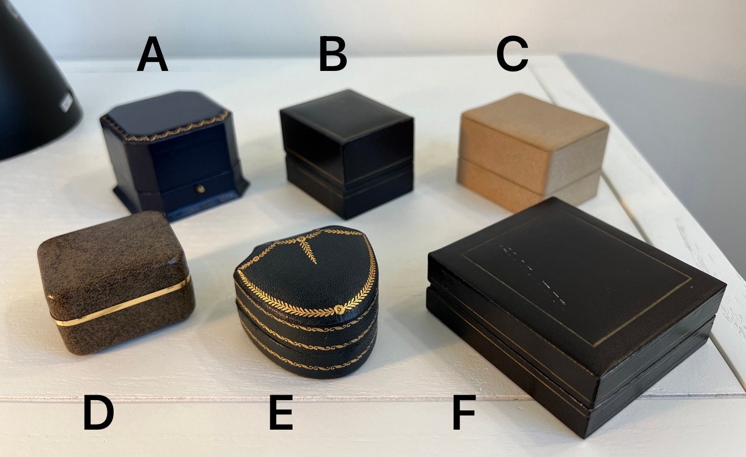 Jewellers Wholesale Black Leatherette Ring Boxes Jewellery Display Gift Box  | eBay