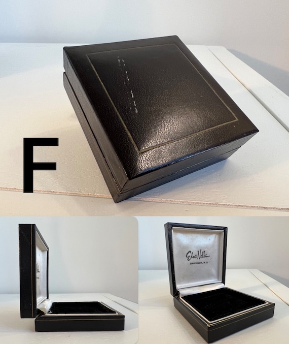 Vintage Leather Ring/Presentation Boxes - unique … - image 9