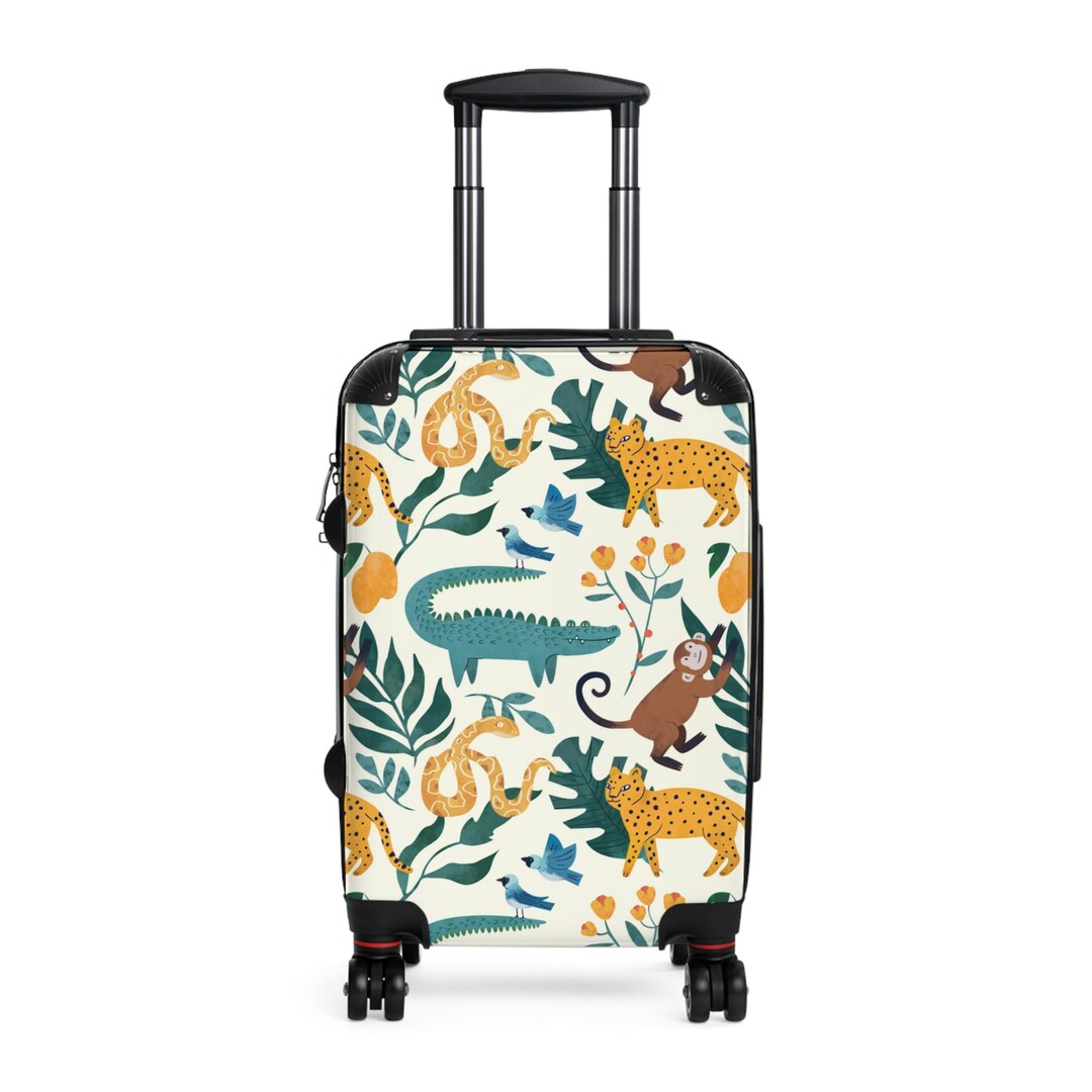 Kids Cute Safari Suitcase Luggage for Children With Jungle Etsy