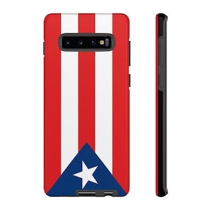 Puerto Rico Flag Black Tough Phone Cases