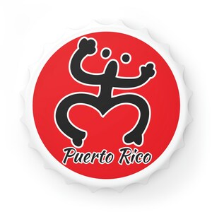 Coqui Taino Puerto Rico Red Boricua Bottle Opener