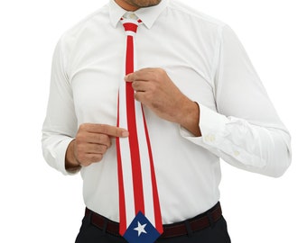 Puerto Rico Flag Bandera Boricua Necktie Corbata