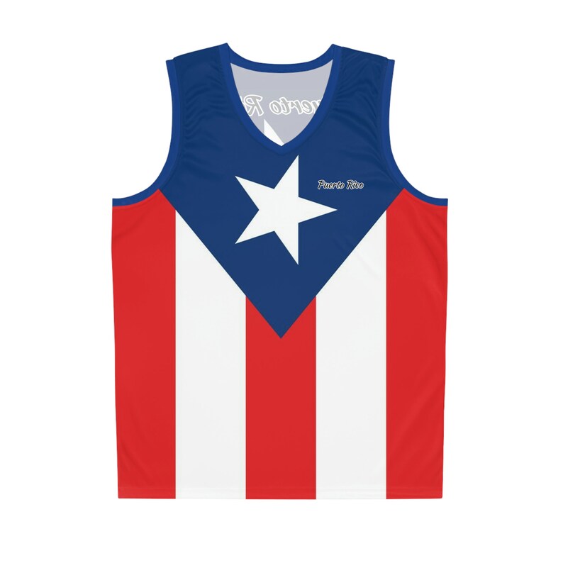 Custom Alvarado #10 & Waters #51 Puerto Rico Basketball Jersey – White/Red Sewn, Men's (Made In Thailand)