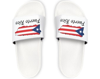 Puerto Rico Island Youth Slide Sandals