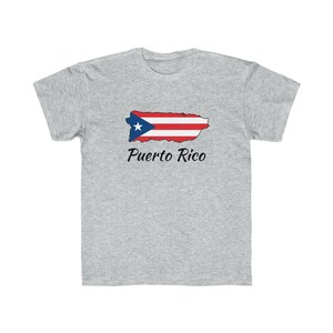 Puerto Rico Island Flag Kids Regular Fit Tee - T-Shirt