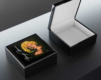 Marilyn Monroe Artwork with Signature Jewelry Box - Original Artwork