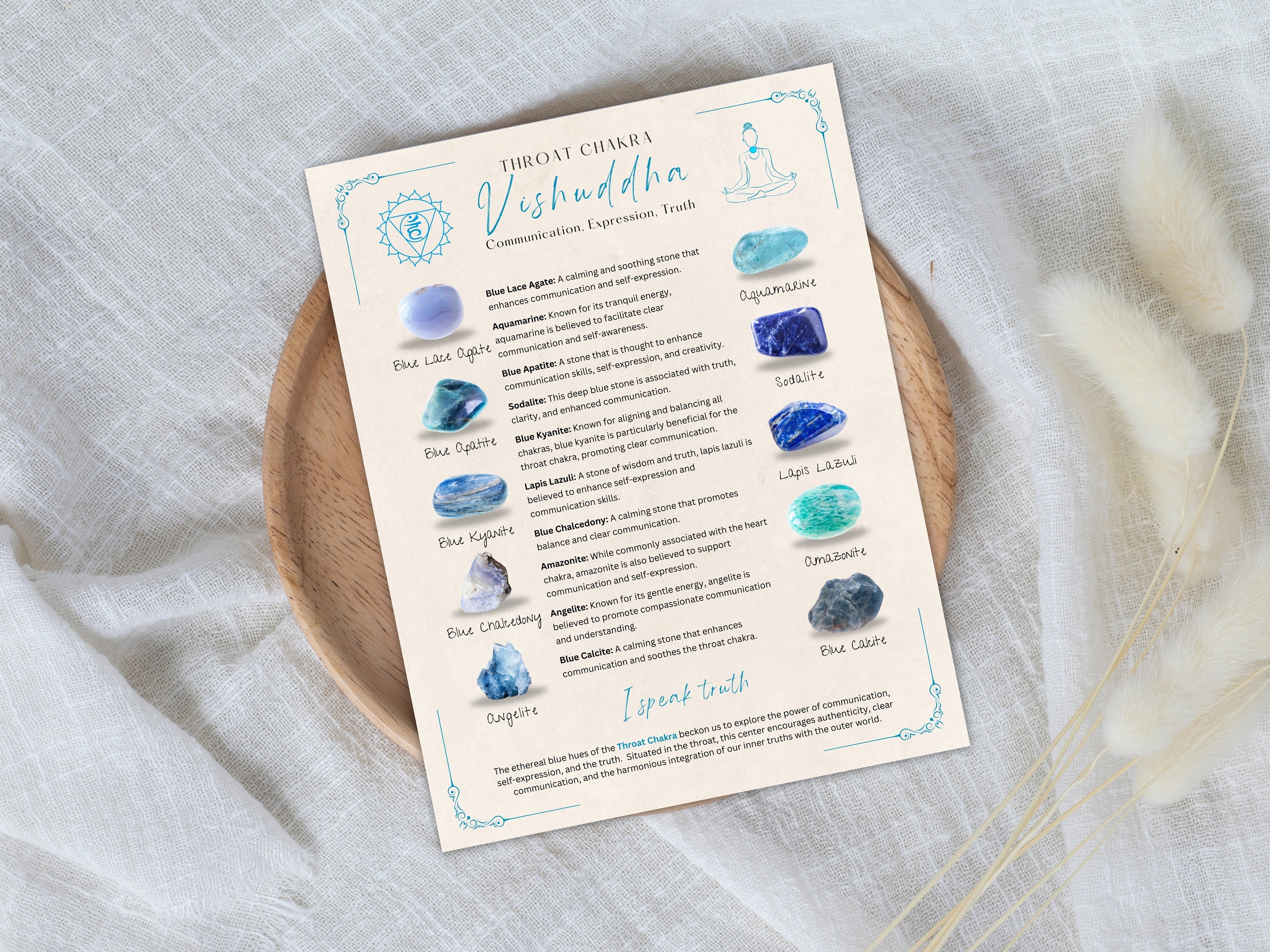 Chakra Gemstones & Crystals Guides: 7 Healing Chakra Crystals Charts ...