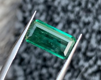 3,5 kt natuurlijke groene toermalijn smaragd geslepen losse edelsteen @Afghanistan.