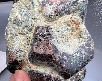 1400 Gram Andradite Garnet Specimen: Natural Crystal Stone, Afghanistan Home Decor