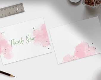 Printable Thank You Card Design Template