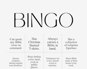 Women's Edition Christian Bingo Card: Faith-based Icebreaker Game