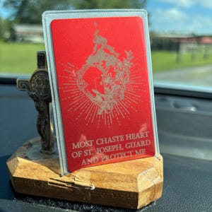 Most Chaste Heart of St. Joseph Medal Holy Card