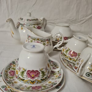 Juego de té Sheltonian English Bone China - Set tè vintage