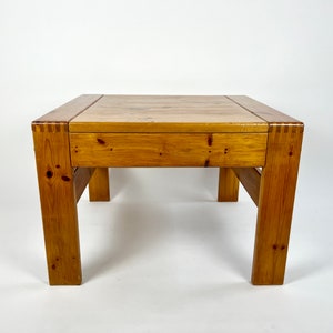 Vintage Pine Coffee Table, France 1970s