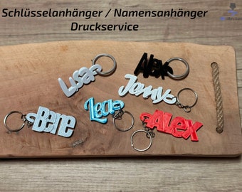 Keychain Name Tag Keychain Name Tag | 3D - Printed | PERSONALIZED