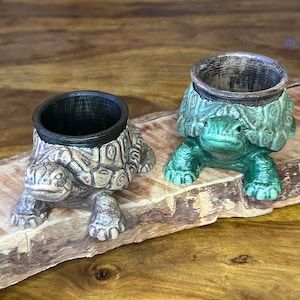 Turtle with Bowl/Pot 3D Printed / Turtle Planter/Bowl 3d Printed