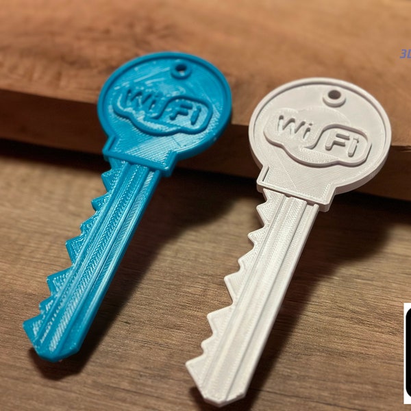 WiFi Key with NFC Tag iOS & Android 3D Printed | working WiFi key with NFC tag