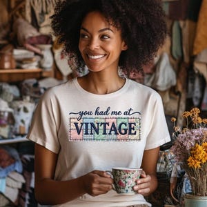 You Had Me At Vintage PNG Patchwork Embroidery Style T-Shirt Design Quilted Fabric Aesthetic Sublimation File, Retro Sewing Digital Download