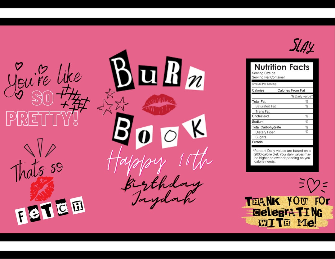 Mean Girl Chip Bag Etsy