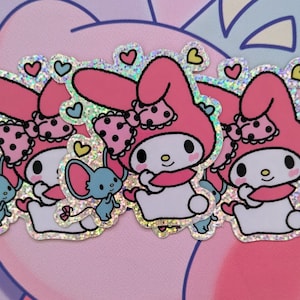 Kawaii Melody Glitter Sticker