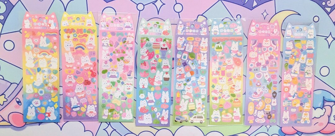 Kawaii Holographic Sticker Sheet - Etsy