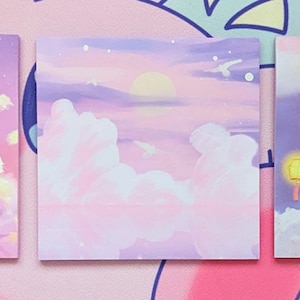 Kawaii Sky Sticky Notes (3 Pack) - Etsy