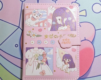 Kawaii Anime Journals - Pink, Yellow, Mint Green and Blue