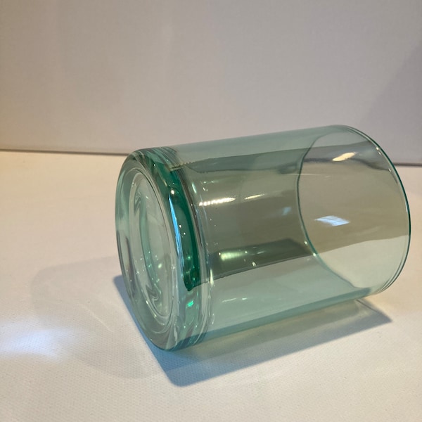 TRANSPARENT JAR, 10 oz Green Glass candle vessel, Candle Glass, Empty Candle Jar, Candle Making Supplies, Candle Jar glass, Jars,