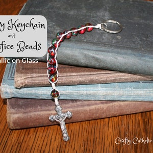 Catholic Mothers Day | Gift Catholic | Sacrifice Beads | Rosary Keychain | Keychain Rosary | Catholic Gift | Pocket Rosary | Prayer Beads