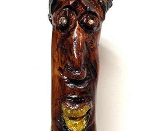 Hip-Hop Wood Collectable Hand Carving Entitled "Peanut"