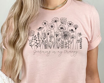 Gardening is my therapy T-Shirt, Gardening Gift, Plant Tee, Plant Shirt, Garden Birthday Present, Plant Lover, Farm Shirt, Garden Gift