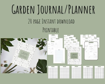 Printable Garden Planner | Garden Journal Planner | Garden Tracker | Garden Calendar | Garden Schedule | Garden Organization | Learn Garden