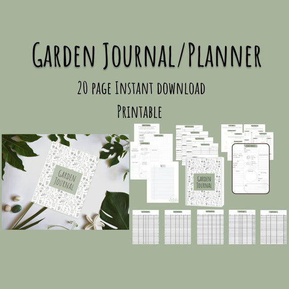 Printable Garden Planner | Garden Journal Planner | Garden Tracker | Garden Calendar | Garden Schedule | Garden Organization | Learn Garden
