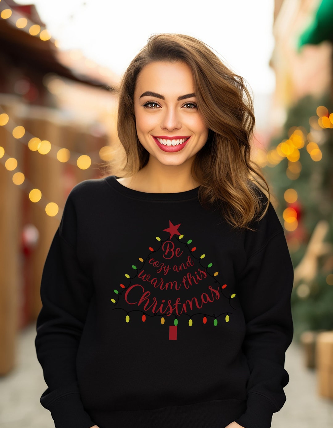3XM142 Christmas Shirt Sweater Christmas Tree Family Etsy
