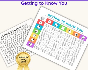 Icebreaker Dice Game Printable, Getting to Know You Game, Team Building Ice Breaker, Fun Office Activity, Start the Conversation Game PDF