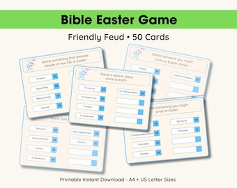 Juego cristiano de Pascua – Juego de lucha bíblico imprimible, actividad para grupos de la iglesia, juego para fiestas de Pascua, escuela dominical, grupo juvenil, juego familiar en PDF