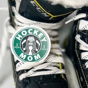 Hockey Mom Coffee Sticker, Tumbler Sticker, Laptop Sticker, Hockey Player, Hockey Starbucks, Starbucks Sticker, Hockey Mom Car Decal, Goalie